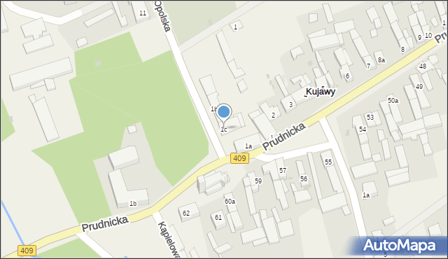 Kujawy, Opolska, 1c, mapa Kujawy