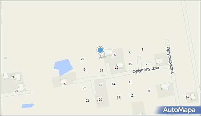 Łagodzin, Optymistyczna, 17, mapa Łagodzin