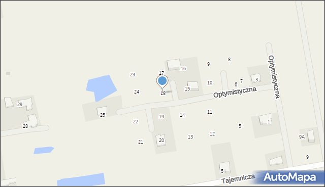 Łagodzin, Optymistyczna, 18, mapa Łagodzin