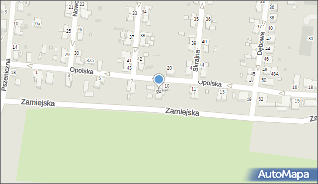 Legnica, Opolska, 9A, mapa Legnicy