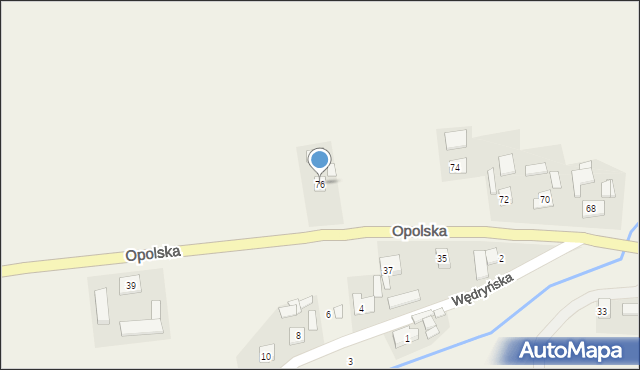 Łowoszów, Opolska, 76, mapa Łowoszów