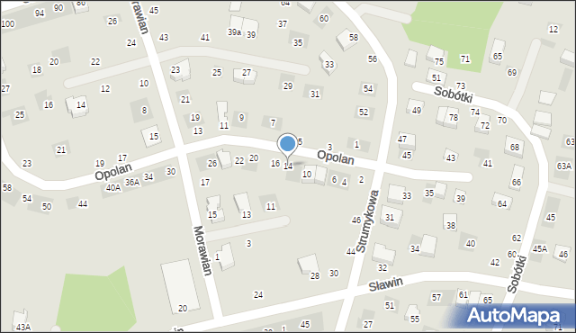 Lublin, Opolan, 14, mapa Lublina