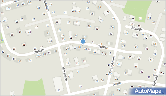 Lublin, Opolan, 18, mapa Lublina