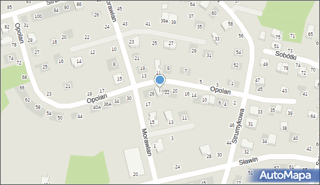 Lublin, Opolan, 24, mapa Lublina