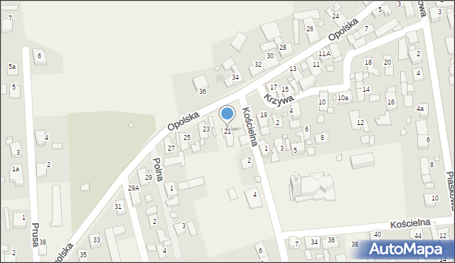 Luboszyce, Opolska, 21, mapa Luboszyce