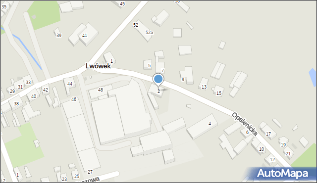 Lwówek, Opalenicka, 2, mapa Lwówek