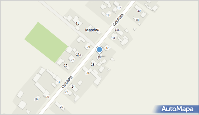 Masów, Opolska, 30, mapa Masów