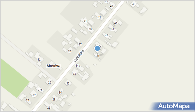 Masów, Opolska, 38, mapa Masów