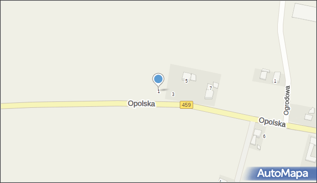 Niewodniki, Opolska, 1, mapa Niewodniki