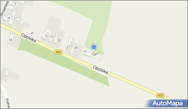Niewodniki, Opolska, 31a, mapa Niewodniki