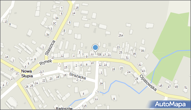 Nowa Słupia, Opatowska, 13, mapa Nowa Słupia