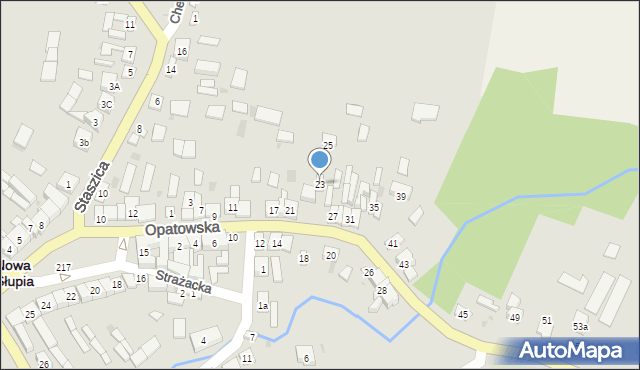 Nowa Słupia, Opatowska, 23, mapa Nowa Słupia