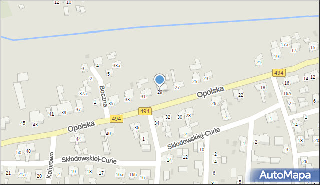 Olesno, Opolska, 29, mapa Olesno