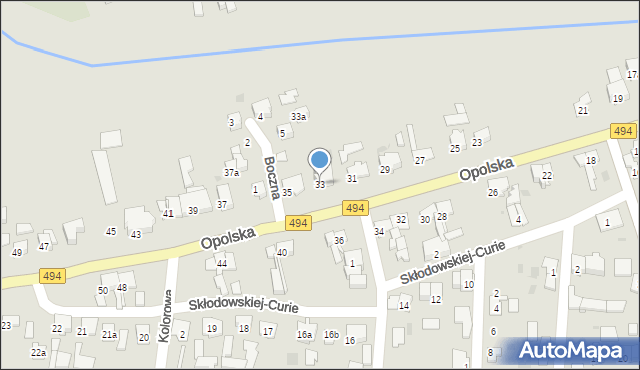 Olesno, Opolska, 33, mapa Olesno