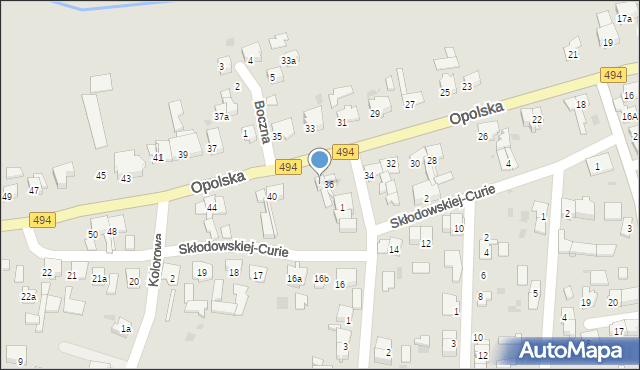 Olesno, Opolska, 38, mapa Olesno