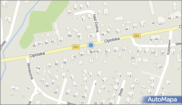 Olesno, Opolska, 56, mapa Olesno