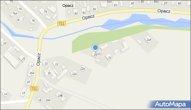 Opacz, Opacz, 23, mapa Opacz