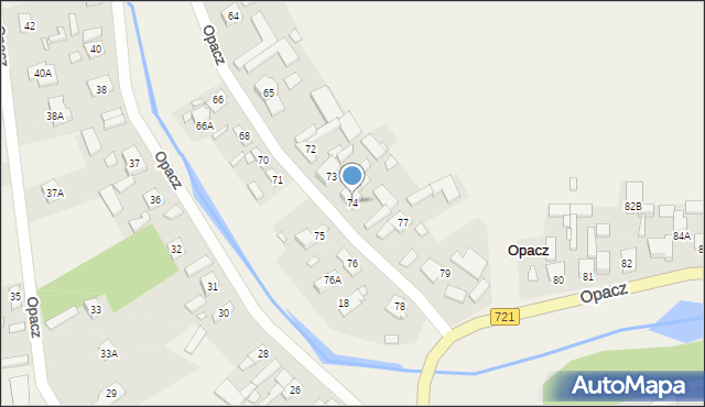 Opacz, Opacz, 74, mapa Opacz