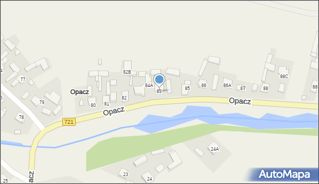 Opacz, Opacz, 83, mapa Opacz