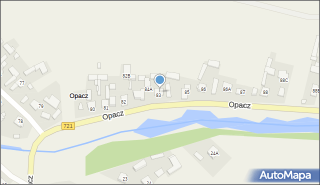 Opacz, Opacz, 84, mapa Opacz