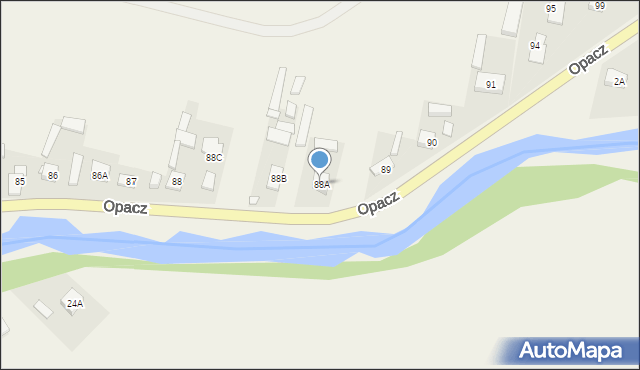 Opacz, Opacz, 88A, mapa Opacz