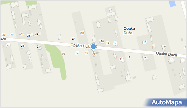 Opaka Duża, Opaka Duża, 13, mapa Opaka Duża