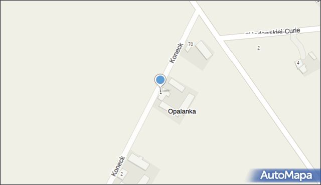 Opalanka, Opalanka, 1, mapa Opalanka