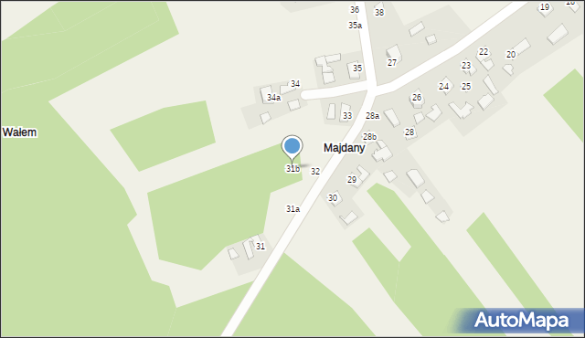 Opaleniska, Opaleniska, 31b, mapa Opaleniska
