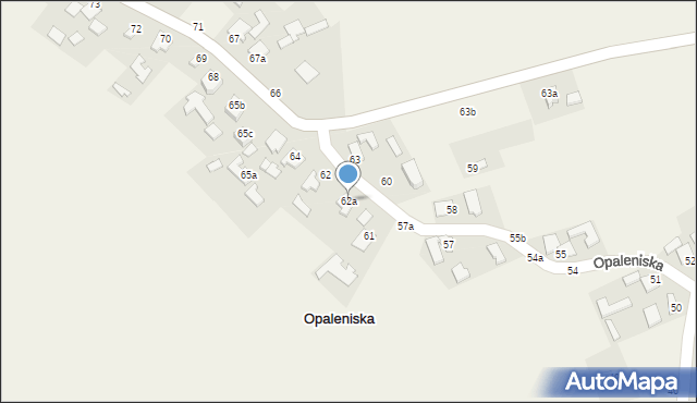 Opaleniska, Opaleniska, 62a, mapa Opaleniska