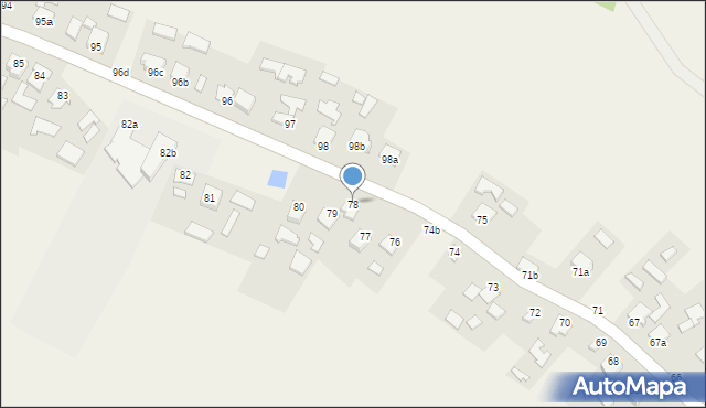 Opaleniska, Opaleniska, 78, mapa Opaleniska