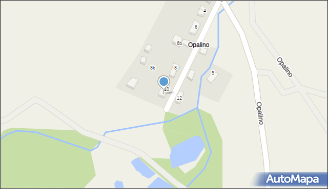 Opalino, Opalino, 10A, mapa Opalino