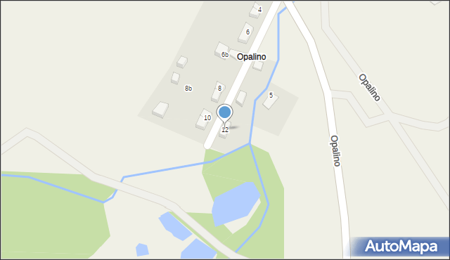 Opalino, Opalino, 12, mapa Opalino