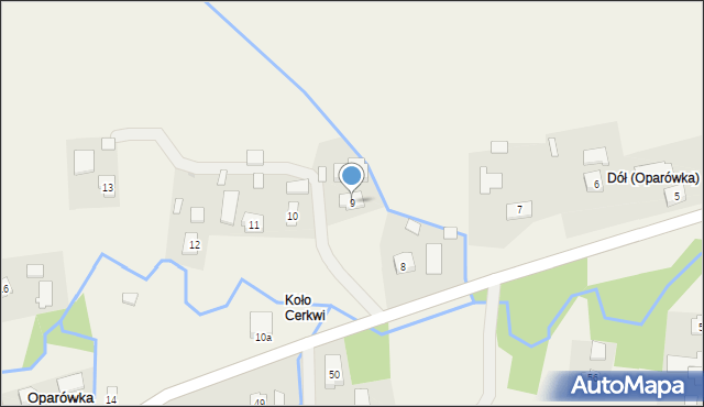 Oparówka, Oparówka, 9, mapa Oparówka