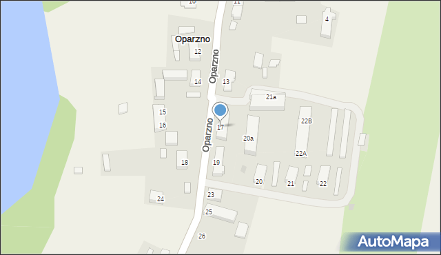 Oparzno, Oparzno, 17, mapa Oparzno