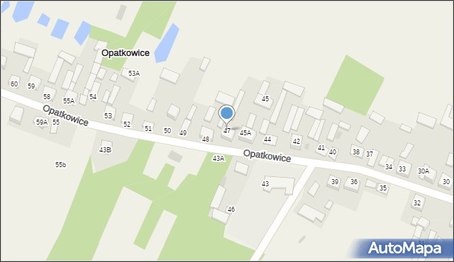 Opatkowice, Opatkowice, 47, mapa Opatkowice