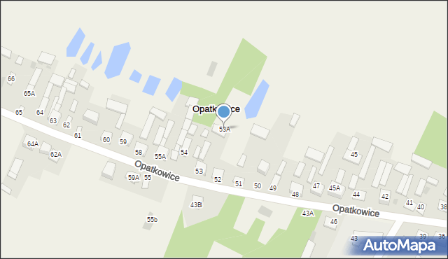 Opatkowice, Opatkowice, 53A, mapa Opatkowice