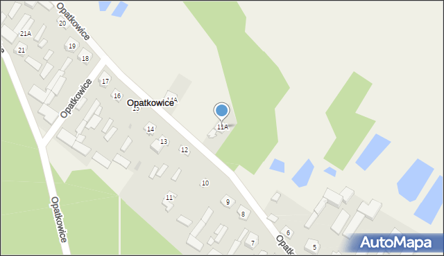 Opatkowice, Opatkowice, 11A, mapa Opatkowice