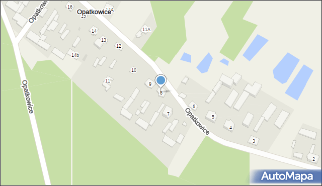 Opatkowice, Opatkowice, 8, mapa Opatkowice