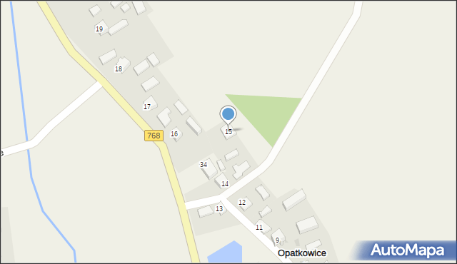 Opatkowice, Opatkowice, 15, mapa Opatkowice