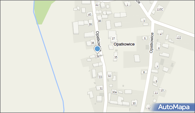 Opatkowice, Opatkowice, 34, mapa Opatkowice