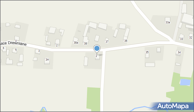 Opatkowice Drewniane, Opatkowice Drewniane, 1A, mapa Opatkowice Drewniane