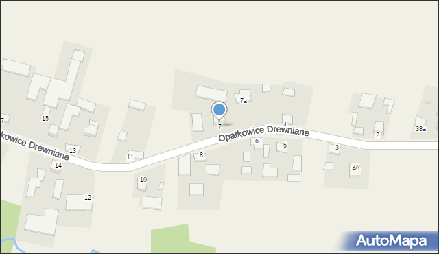 Opatkowice Drewniane, Opatkowice Drewniane, 7, mapa Opatkowice Drewniane