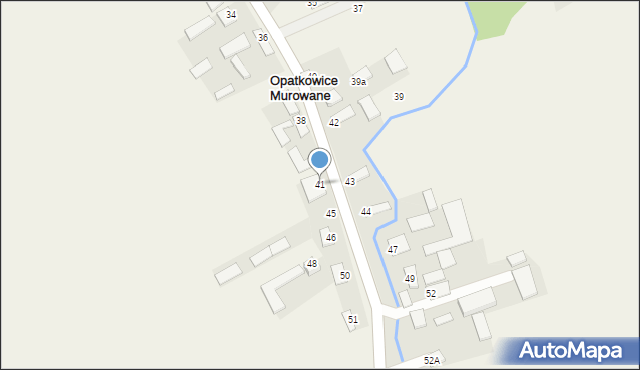 Opatkowice Murowane, Opatkowice Murowane, 41, mapa Opatkowice Murowane