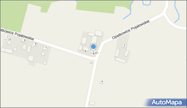 Opatkowice Pojałowskie, Opatkowice Pojałowskie, 5, mapa Opatkowice Pojałowskie