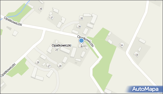 Opatkowiczki, Opatkowiczki, 30, mapa Opatkowiczki