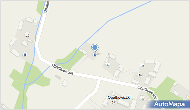 Opatkowiczki, Opatkowiczki, 39, mapa Opatkowiczki