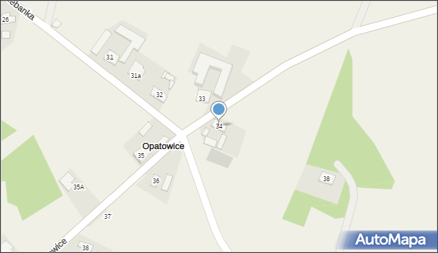 Opatowice, Opatowice, 34, mapa Opatowice