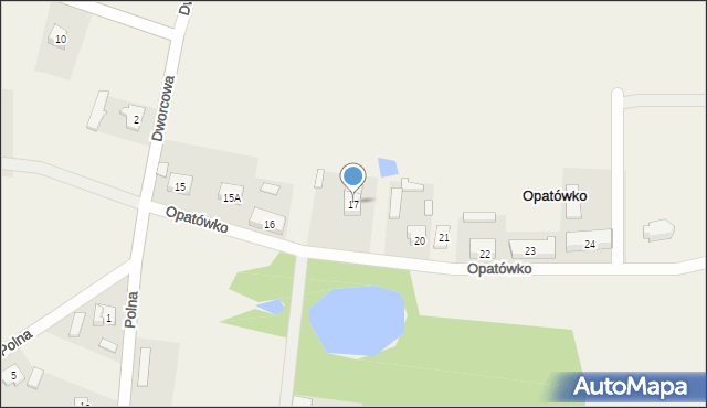 Opatówko, Opatówko, 17, mapa Opatówko