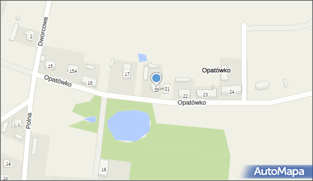 Opatówko, Opatówko, 20, mapa Opatówko