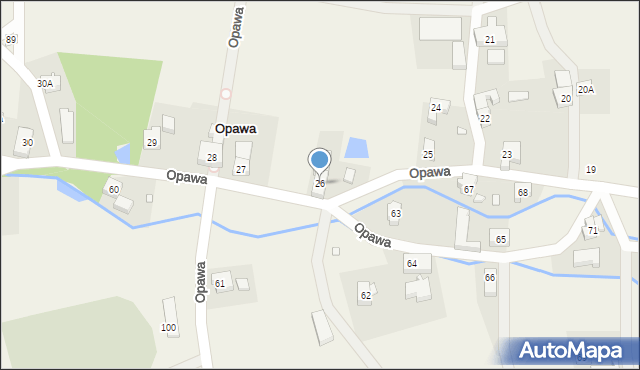 Opawa, Opawa, 26, mapa Opawa